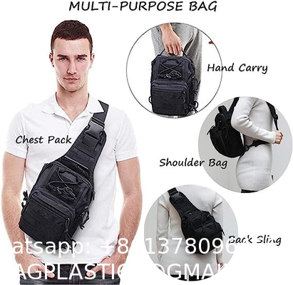 Tactical Shoulder Sling Bag Small Outdoor Chest Pack For Men Traveling, Trekking, Camping, Rover Sling Daypack