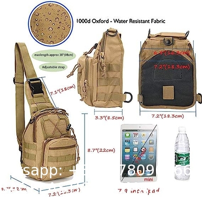 Tactical Shoulder Sling Bag Small Outdoor Chest Pack For Men Traveling, Trekking, Camping, Rover Sling Daypack