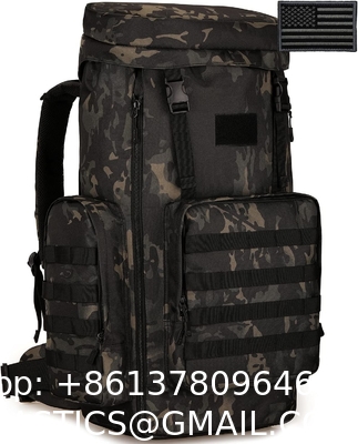 Tactical Military Army Backpack, Tactical Hiking Daypack 70-85L Military MOLLE Assault Backpack Army Traveling Campi