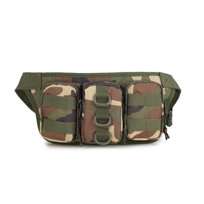 Military Camouflage Waist Bag Utility Belt with Water Bottle Holder Hiking Mountaineering Camping Riding Fish
