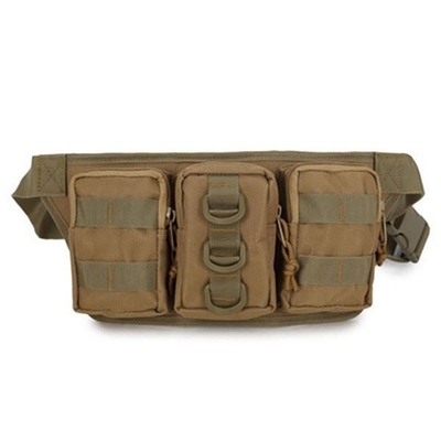 Military Camouflage Waist Bag Utility Belt with Water Bottle Holder Hiking Mountaineering Camping Riding Fish
