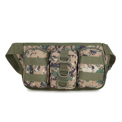 ornaments Camouflage Waist Bag Utility Belt with Water Bottle Holder Hiking Mountaineering Camping Riding Fish