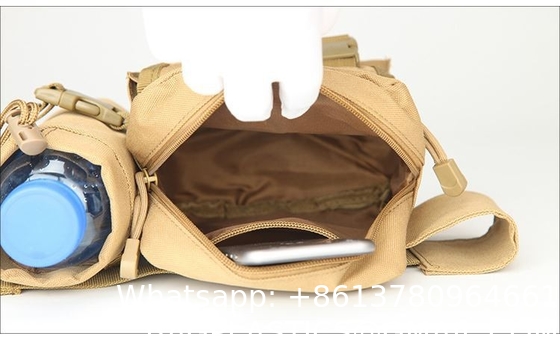 Tactical Waist Bag Military Fanny Pack, Utility Belt With Water Bottle Holder, Suitable For Hiking Mountaineeri