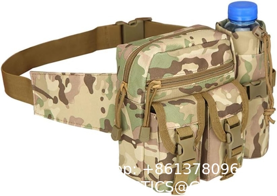 Tactical Waist Bag Military Fanny Pack, Utility Belt With Water Bottle Holder, Suitable For Hiking Mountaineeri