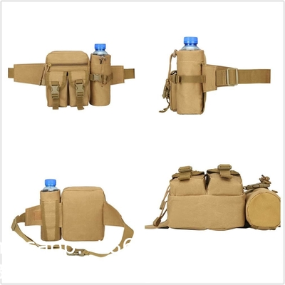 Tactical Waist Bag Military Fanny Pack, Utility Belt With Water Bottle Holder, Suitable For Hiking Mountaineeri