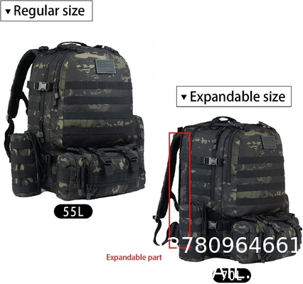 Military Backpack, Tactical, Large Molle Assault Pack Military Tactical Army Camping Hiking Trekking