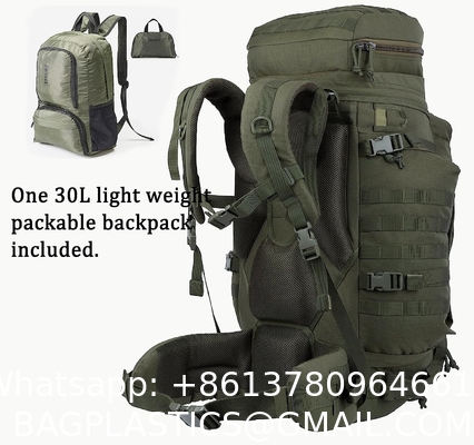 Tactical Backpack 100L Camouflage Bag, Rucksack Tactical MOLLE Pack For Backpacking Hiking Camping Hunting