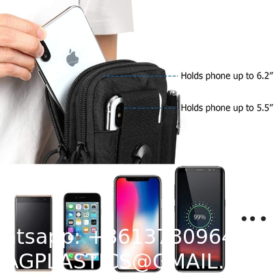 Tactical Waist Pouch EDC Molle Waist Bag Belt Phone Pouch Holster Purse Carrying Pouch For Smartphone, Tools