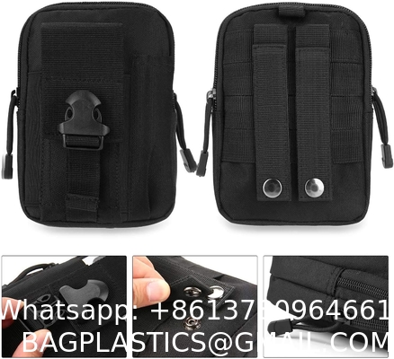 Tactical Waist Pouch EDC Molle Waist Bag Belt Phone Pouch Holster Purse Carrying Pouch For Smartphone, Tools