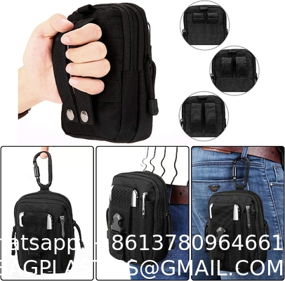 Tactical Waist Pouch EDC Molle Waist Bag Belt Phone Pouch Holster Purse Carrying Pouch For Smartphone, Tools