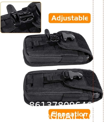 Tactical Cell Phone Holster Pouch, Tactical Smartphone Pouches Cellphone Case Molle Gadget Bag Molle Attachment Belt