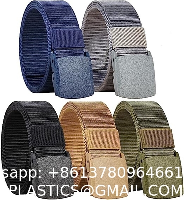 Nylon Web Belt Plastic Buckle 1.5" Tactical Webbing Casual Belt For Work Leisure Sport