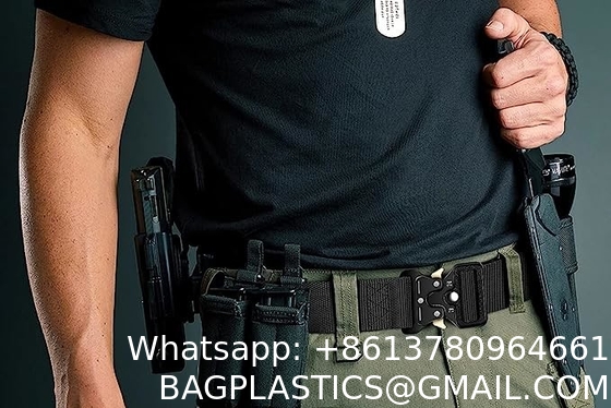 Tactical Belt Military Gun Belts Rigger Webbing With Heavy-Duty Quick-Release Buckle And EDC Molle Pouch