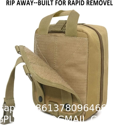 1000D Molle Ifak Pouch Rip Away, Tactical Tear Away Medical Pouch Empty, Military First Aid Pouch Bag Only for Camping