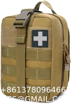 1000D Molle Ifak Pouch Rip Away, Tactical Tear Away Medical Pouch Empty, Military First Aid Pouch Bag Only for Camping