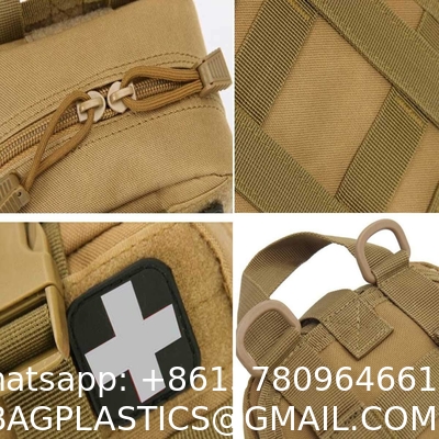1000D Molle Ifak Pouch Rip Away, Tactical Tear Away Medical Pouch Empty, Military First Aid Pouch Bag Only for Camping