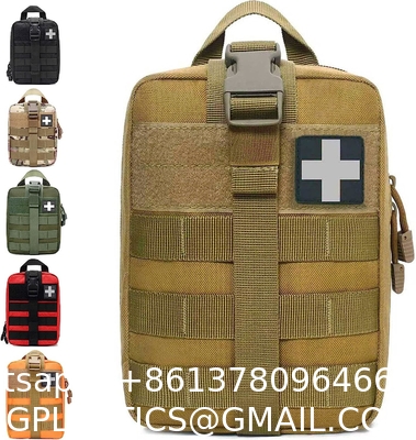 1000D Molle Ifak Pouch Rip Away, Tactical Tear Away Medical Pouch Empty, Military First Aid Pouch Bag Only for Camping