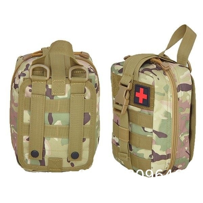 Military First Aid Pouch Bag, Military Chest Shoulder Backpack, Outdoor Emergency Survival Kit Quick Release Design