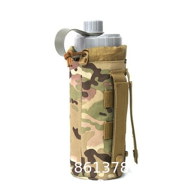 Sports Water Bottles Pouch Bag, Tactical Drawstring Molle Water Bottle Holder Portable Travel Tactical Hydration