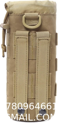 Sports Water Bottles Pouch Bag, Tactical Drawstring Molle Water Bottle Holder Portable Travel Tactical Hydration