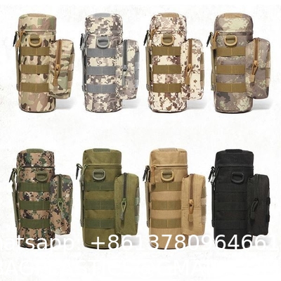 Tactical Molle Water Pouch, Tactical Bottle Holder Military Water Bottle Bag Hydration Carrier H20 Pouch Kettle Pouch
