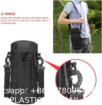 Tactical Molle Water Pouch, Tactical Bottle Holder Military Water Bottle Bag Hydration Carrier H20 Pouch Kettle Pouch