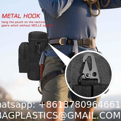 Tactical Molle Water Pouch, Tactical Bottle Holder Military Water Bottle Bag Hydration Carrier H20 Pouch Kettle Pouch