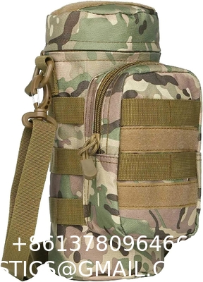 Tactical Molle Water Pouch, Tactical Bottle Holder Military Water Bottle Bag Hydration Carrier H20 Pouch Kettle Pouch