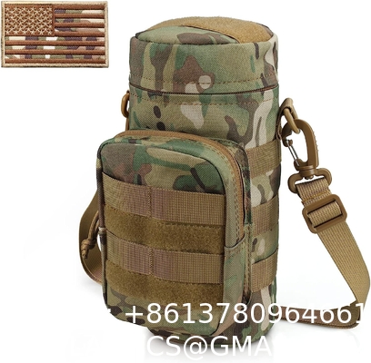 Tactical Molle Water Pouch, Tactical Bottle Holder Military Water Bottle Bag Hydration Carrier H20 Pouch Kettle Pouch