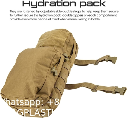 Tactical Hydration Pack Nylon, Molle Hydration Carrier Bag Water Reservoir Bag for Tactical Backpack Plate Carrier