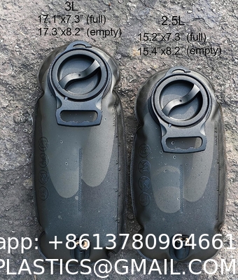 2L/2.5L/3L TPU Hydration Bladder, Tasteless BPA Free Water Reservoir Bag with Insulated Tube for Hydration Pack