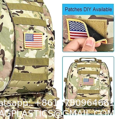 Hiking Waterproof Army Waist Rucksack, Military Pack Army Survival Combat Rucksack Backpack