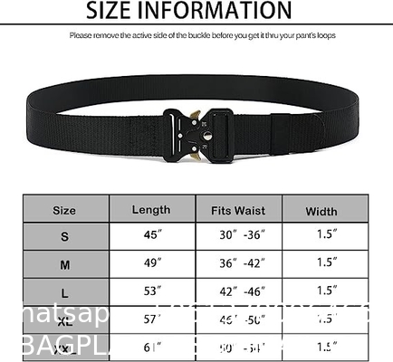 Tactical Belt For Men,Military Belts For Men,1.5" Reinforced Nylon Web Work Tactical Belt With Cobra Buckle