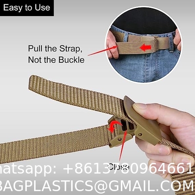 Tactical Belt For Men,Military Belts For Men,1.5" Reinforced Nylon Web Work Tactical Belt With Cobra Buckle