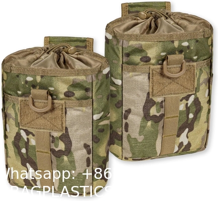 Molle Dump Pouch, Tactical Slingshot Ammo Pouch Foldable Mag Dump Pouch Magazine Utility Roll Up Wiast Bag Drawstring