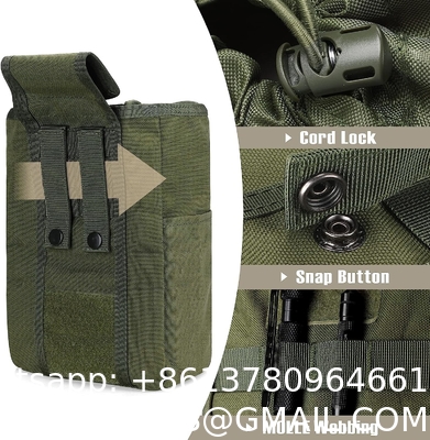 Molle Dump Pouch, Tactical Slingshot Ammo Pouch Foldable Mag Dump Pouch Magazine Utility Roll Up Wiast Bag Drawstring