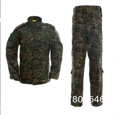 ornaments Uniform Suit Unisex Lightweight ornaments Camo Tactical Camo Hunting Combat BDU Uniform Army Suit Set