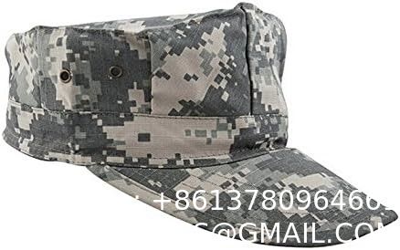 Octagonal ornaments Camouflage Cap Sun Hat ornaments Army Hat Woodland Camo Outdoor Tactical Octagonal Cap Fishing Hik