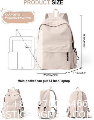 Rain Jacket Backpack Promotional 190t Polyester With Custom Logo Packable Jacket Backpack