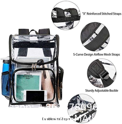 Transparent Clear Backpack See Through Security Clear Backpack Heavy Duty Backpack For Work