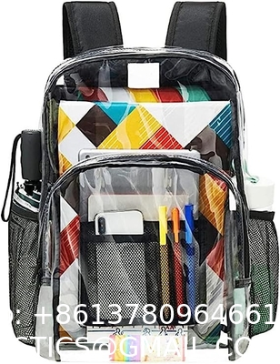 Transparent Clear Backpack See Through Security Clear Backpack Heavy Duty Backpack For Work