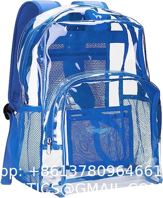Transparent Clear Backpack See Through Security Clear Backpack Heavy Duty Backpack For Work