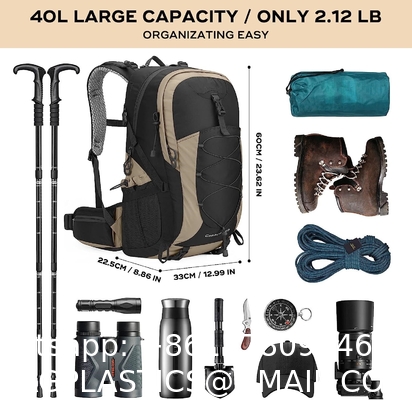 Hiking Backpack,Camping Backpack,50L Waterproof Hiking Daypack with Rain Cover,Lightweight Travel Backpack
