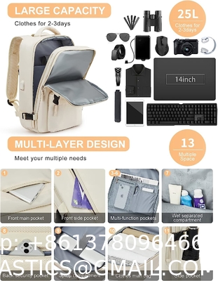 Carry on Travel Laptop Backpack Women Men, Flight Approved,Backpack, Hiking Outdoor Sports Rucksack Casual Daypack