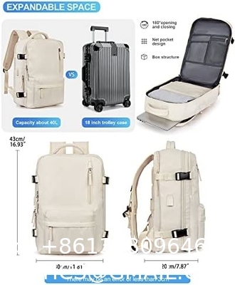Large Travel Backpack Women, Carry On Backpack,Hiking Backpack Waterproof Outdoor Sports Rucksack Casual Daypack Fit