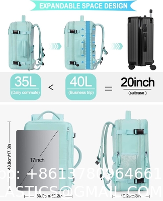 Travel Backpack Flight Airline Approved, Personal Item Bag For Women, Laptop Backpack, Waterproof Sports Casua