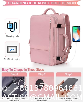 Travel Backpack Flight Airline Approved, Personal Item Bag For Women, Laptop Backpack, Waterproof Sports Casua