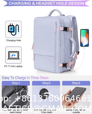 Travel Backpack Flight Airline Approved, Personal Item Bag For Women, Laptop Backpack, Waterproof Sports Casua