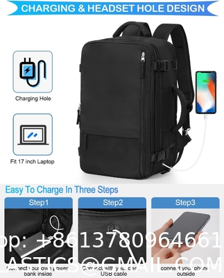 Travel Backpack Flight Airline Approved, Personal Item Bag For Women, Laptop Backpack, Waterproof Sports Casua
