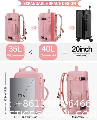 Travel Backpack Flight Airline Approved, Personal Item Bag For Women, Laptop Backpack, Waterproof Sports Casua